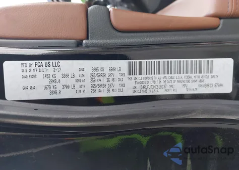 2017 Jeep Grand Cherokee Summit 4X4 from USA, damaged, VIN 1C4RJFJT3HC818137